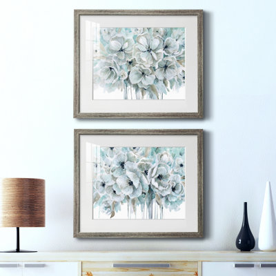 «Teal Harmony I», reproduction encadrée de qualité supérieure, prête à être accrochée