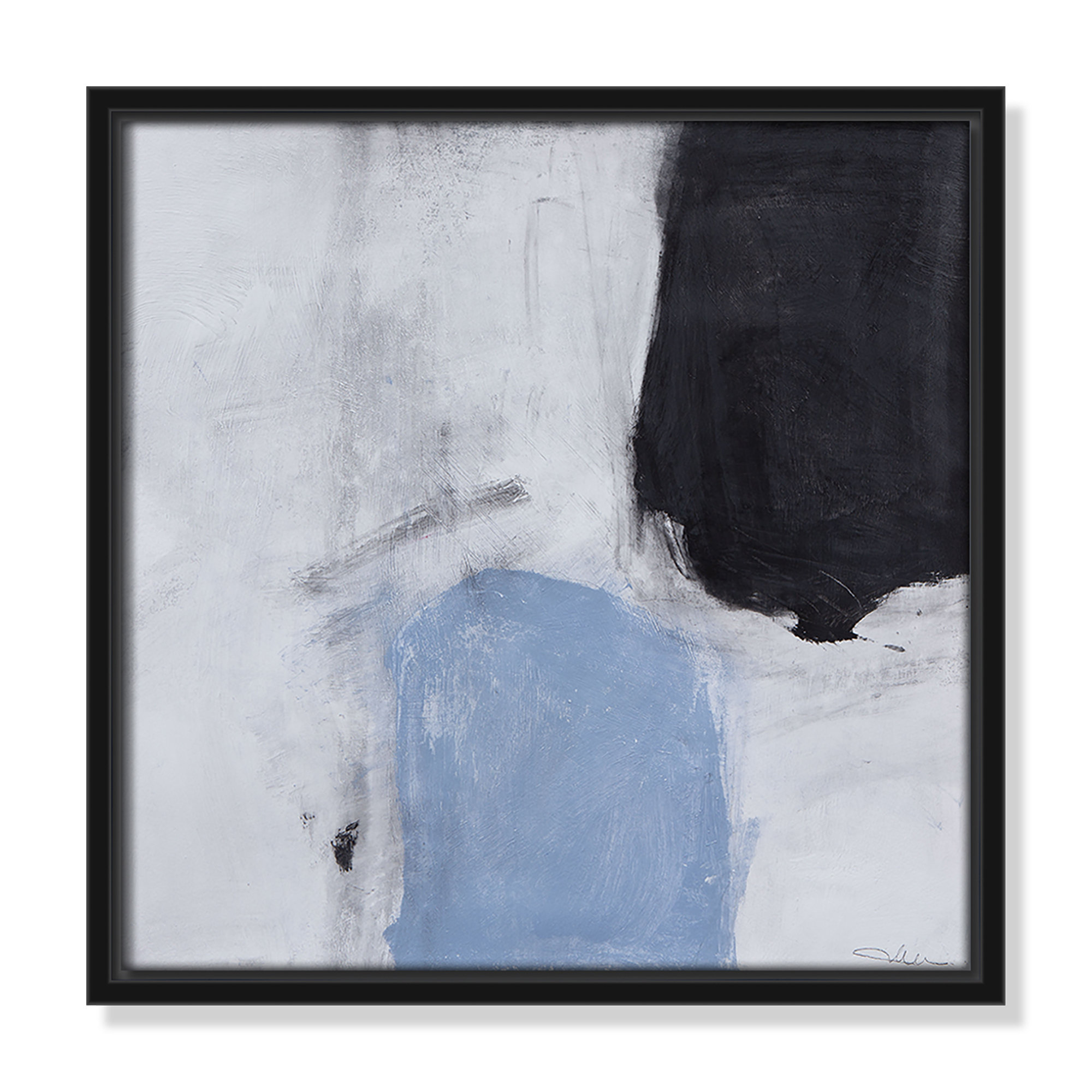 From Powder Blue to Onyx Print by Casa Fine Arts, 13.5" H x 13.5" W, Black