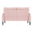 Upholstered Corduroy 2-Seater Loveseat Sofa-663722486