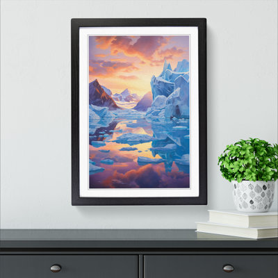 Glacier Impressionism - Framed Print