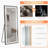 64 inch x 21 inch full-length vertical mirror with LED light, illuminated floor mirror with bracket, dimming wall mirror with full-length aluminum alloy thin frame, black