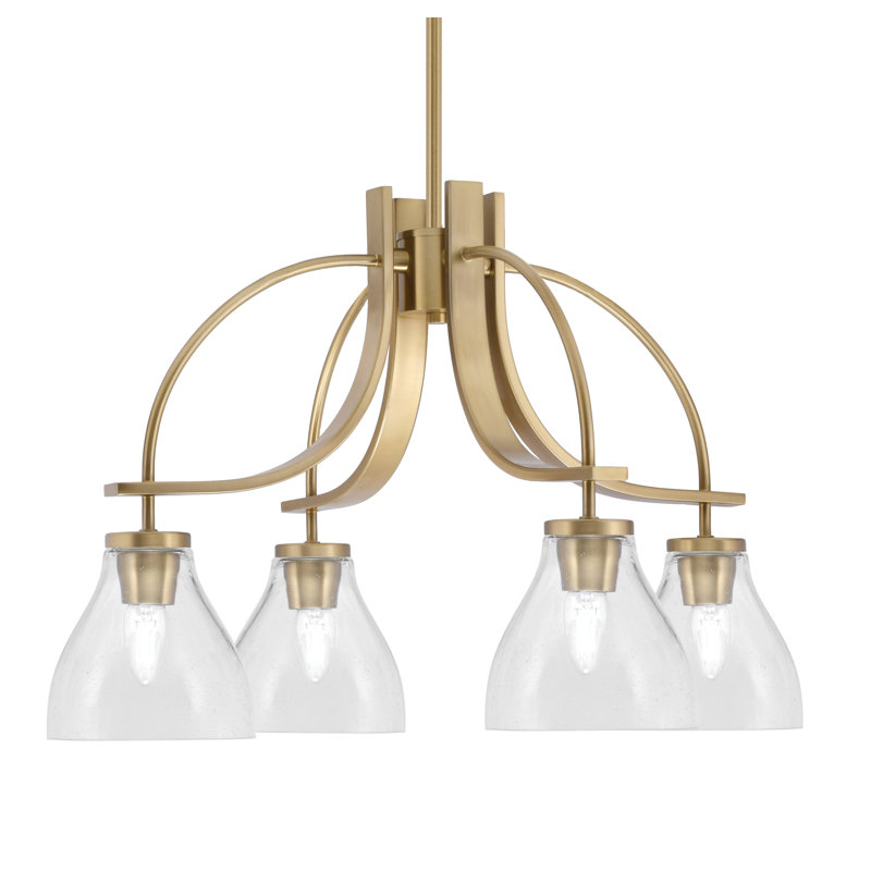 Lustre Cavella Light, Laiton New Age, H 16,75 po x l 25,75 po x P 25,75 po, 4