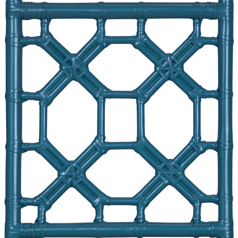 Rattan Open-Frame Headboard, Pacific Blue, Twin