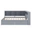 Lit de jour moderne double avec 2 tiroirs, cadre de lit en bois avec tablettes de rangement et ports USB-794757200-794757201