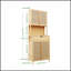 Armoire de rangement haute capacité en bambou de 72 pouces avec portes doubles, parfaite pour les salles à manger, les chambres et les espaces de vie