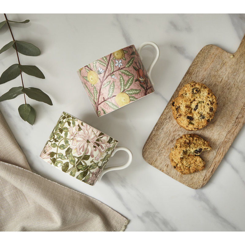 The Original Morris & Co. Fruit & Honeysuckle Mugs