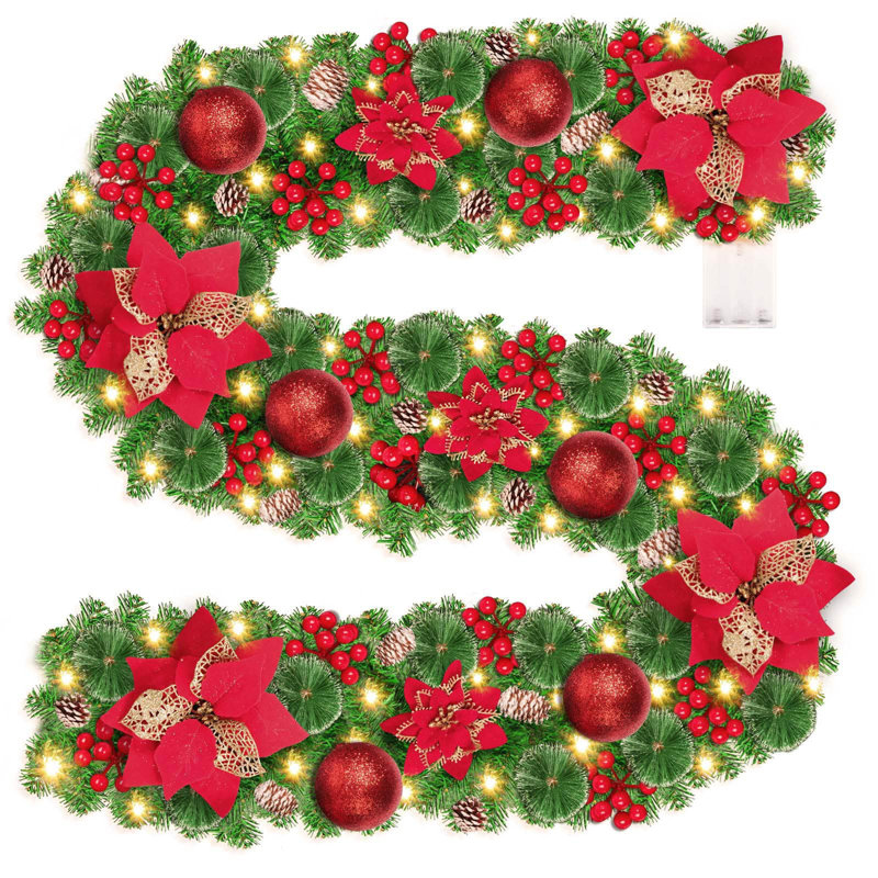 30cm Lighted Garland with Lights