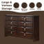 Commode 8 tiroirs Lancaster, finition espresso