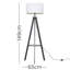 Ismay 149 cm Morrigan Wood Tripod Floor Lamp with Shelf & XL Reni Shade-1931688564-1931688456-1931649196