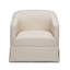 Chaise pivotante à jupe en lin