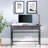 Solid + Manufactured Wood Chisel and Forge Writing Desk in Smoke Gray