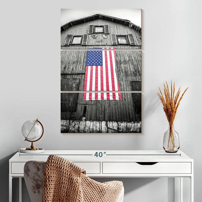 Borges Red White And Blue, 32" H x 20" W