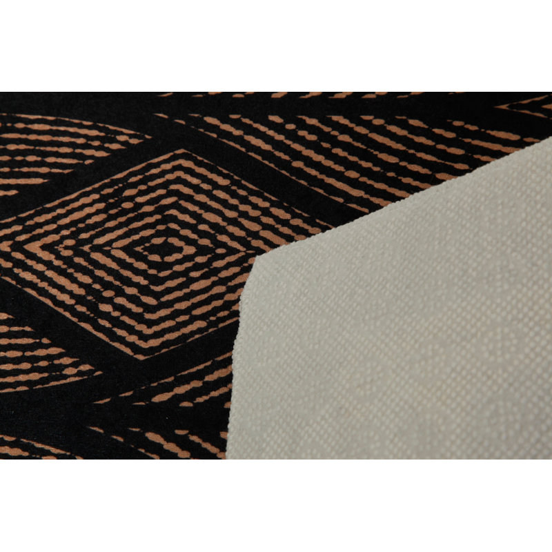 Soft Hall Carpet 2.6 x 4.9 Feet | 100% Polyester, 0.04 in Pile Height | Antibacterial, Non-Slip Underside | Woven with 3D Digital Printing | Machine Washable | Durable & Stylish for Entryways & Living Rooms