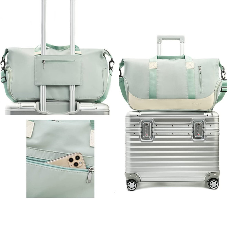 Picnic Tote Bag , Service for 1, Green