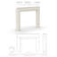 Encadrement de foyer en pierre avec foyer standard Aspen-97677920-103817266