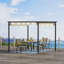 5.84 cm W x 5.84 cm D x 7.62 cm H Steel Patio Gazebo