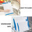3-piece plastic chopping board with a sky-blue handle and white body-1345910157