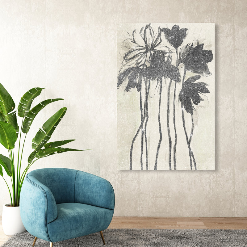 Flower Abstract Studio Print by Oliver Gal, 24"H x 16"W, Gallery Wrapped