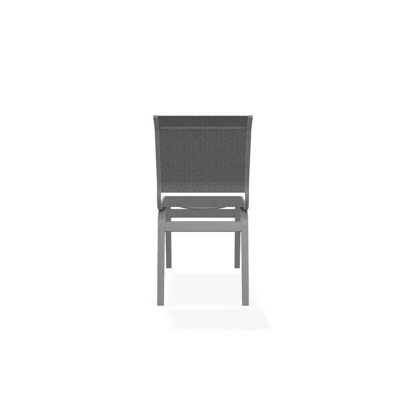 Chaise d'appoint de salle à manger Hiraku, Titane Sunbrella®, Graphite texturé