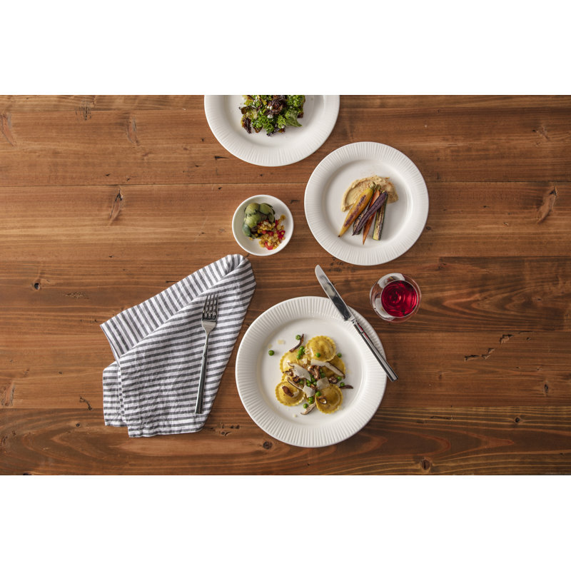 Fortessa Viggo 18/0 Stainless Steel, 40 Piece Flatware Set (Service for 8), Satin Silver