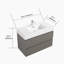 Meuble-lavabo simple l 36 po x P 18 po x H 25 po