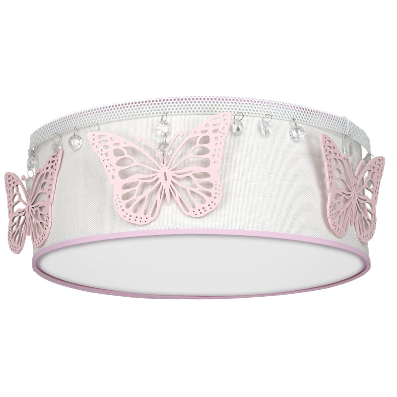 Papillon Cotton / Cotton Blend Flush Mount
