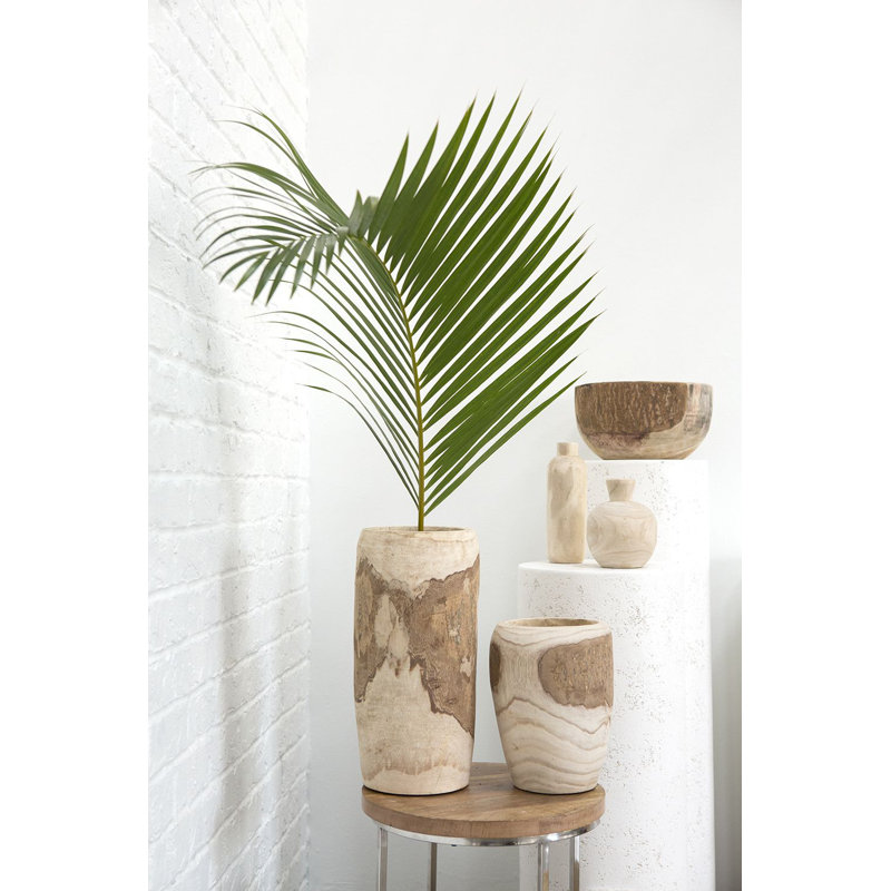 Brinton 9.5'' Handmade Wood Table Vase