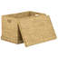 Coffret de rangement en osier jacinthe d'eau, couleur naturelle, 68 cm (L) x 41 cm (P) x 43 cm (H)