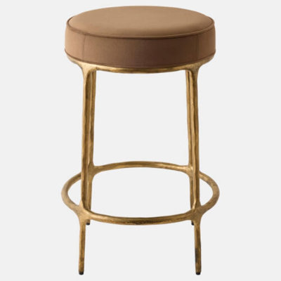 Hunter Stool-Antique Gold 26"H x 18"W x 18"D Counter Stool