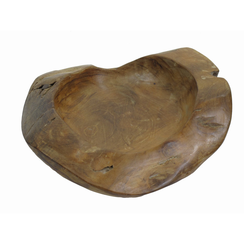 Solid Wood Decorative Bowl