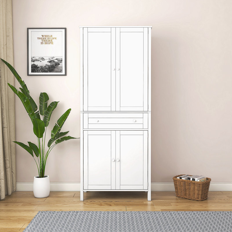 Garde-manger de 70,87 po de hauteur, armoire de rangement, armoire de cuisine, tiroir et tablettes réglables, pour la cuisine, la salle à manger
