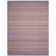 Liara Hand Woven Viscose/Cotton Striped Rug in Purple/Orange