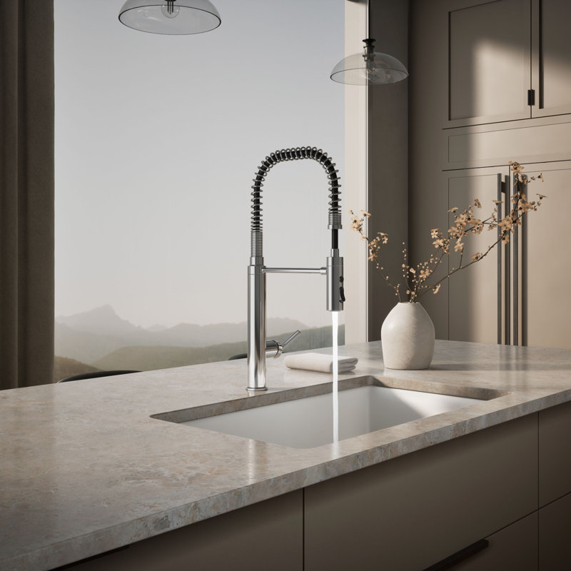 Purist® Pull Down Single Handle Kitchen Faucet, Polished Chrome