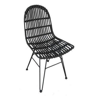 Padmini 49 cm H Wicker / Rattan Windsor Back Dining Chair