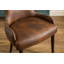 Fauteuil demi-tonneau capitonné à dossier capitonné
