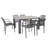 Carachure Rectangular 7 - Piece 6 - Person 100Cm L Outdoor Table Set-776803251
