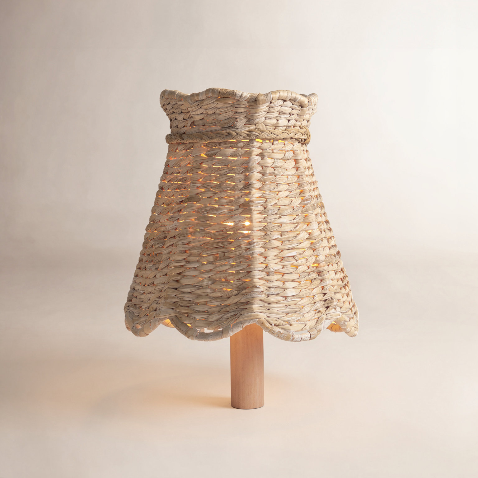 Annabelle Natural Tapered Chandelier Shade, Natural