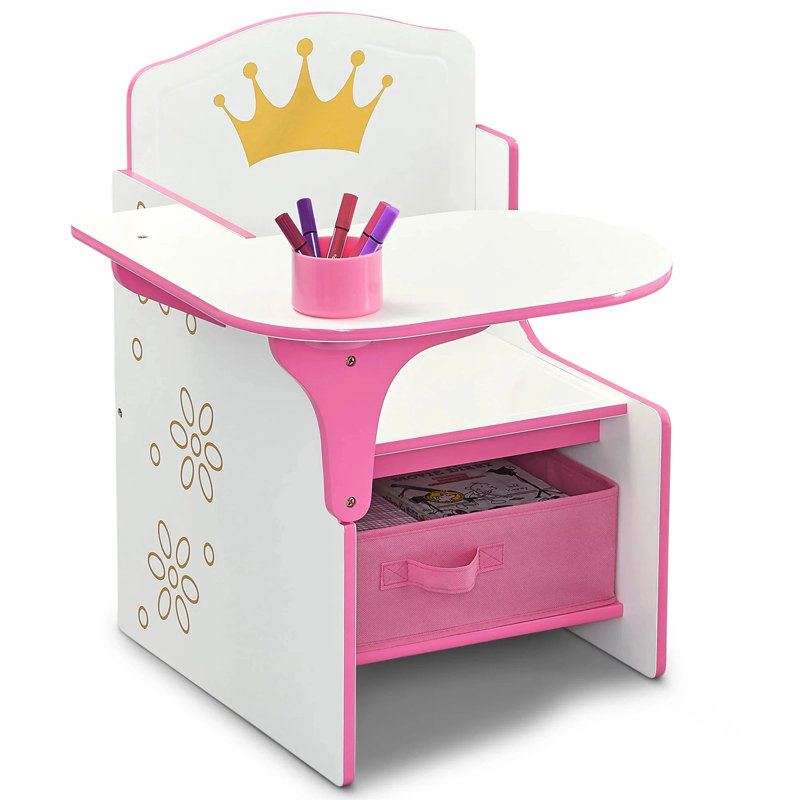 Carlee Kids 12'' Wood Desk Or Activity Chair Desk / Activity Chair and Ottoman
