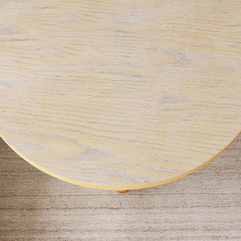 25" Round Wooden Side Table