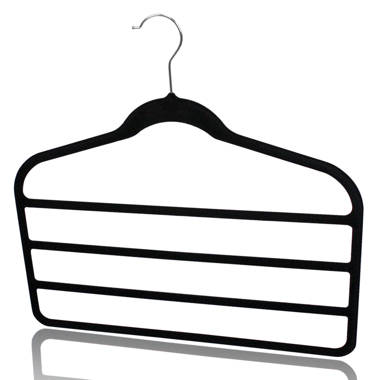 White Plastic Cascading Collapsible Hangers (20-Pack)