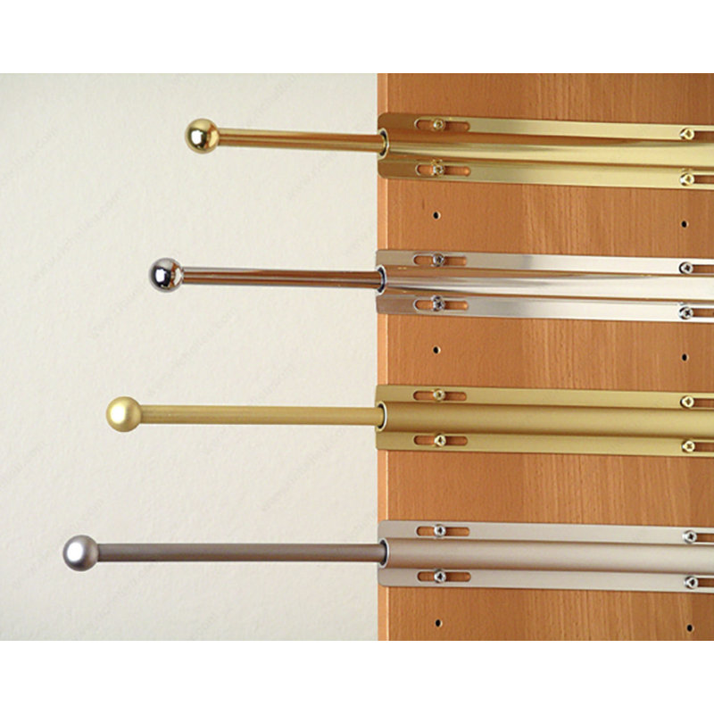 Decorative Hanger Valet Rod, Polished Brass