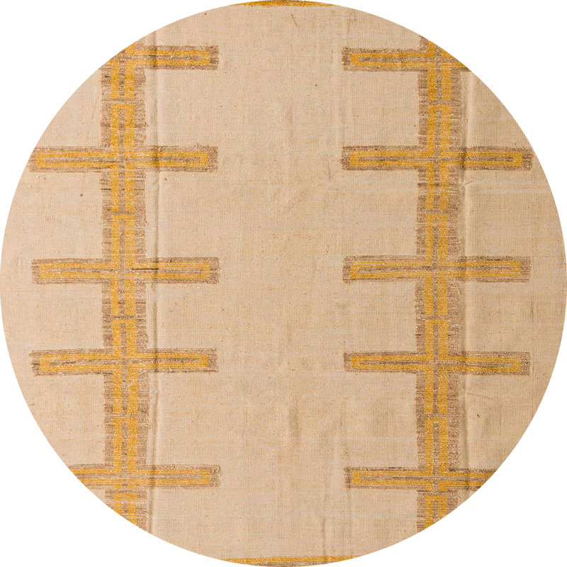 Tapis abstrait moderne 5221, Rond 8 pi