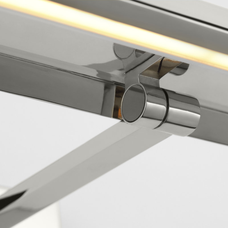 Trave Dimmable LED Wall Mount Picture Light, Polished Nickel, 2.5" H x 36" W x 6.8" D