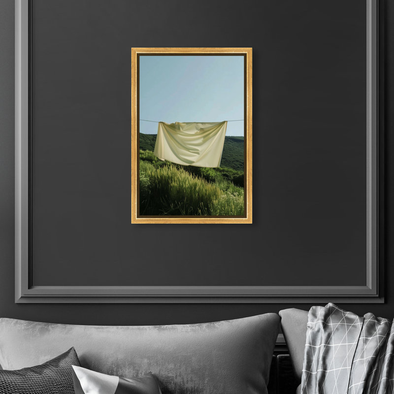 Floating Cotton I Print by Oliver Gal, 55"H x 37"W, Gold Floater Frame