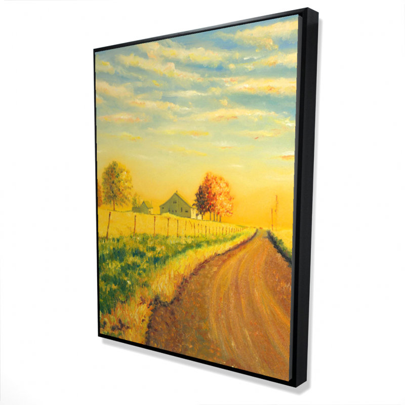 "Dans la campagne" sur toile