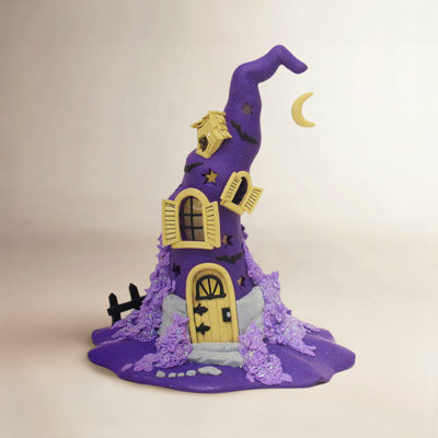 Lighted Witch Hat Holiday Accent