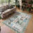 Kaldi Boho Washable Living Room Bedroom Area Rug Floral Large Non Slip Botanical Indoor Carpet-1234618947