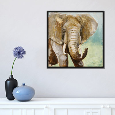 «Painterly Elephant» par Tava Studios, reproduction de peinture à l'huile sur toile tendue