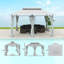 Outsunny 3 x 4m Garden Gazebo with Sides Double Roof-391253357