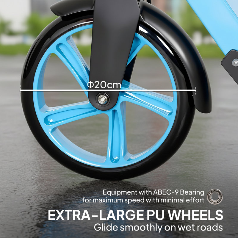 HOMCOM Scooter, Blue/Black